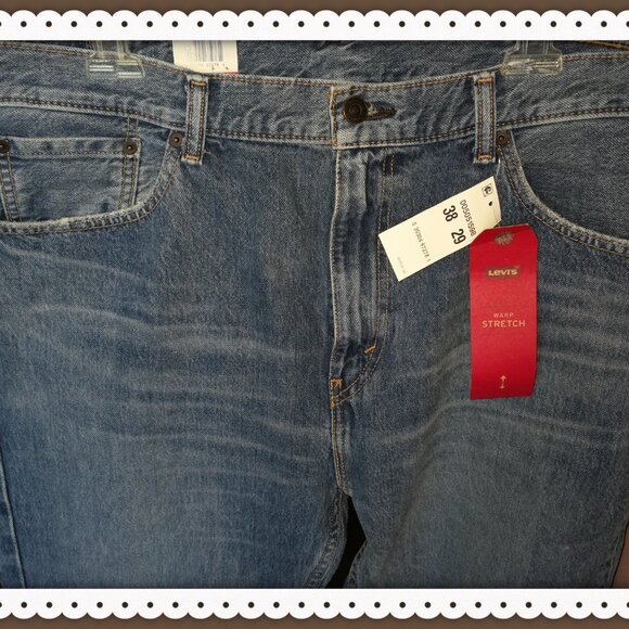 Levi’s® Men's 505™ 38 x 29 Regular Straight Fit Jeans Blue Wash NEW with Tag - Picture 6 of 12